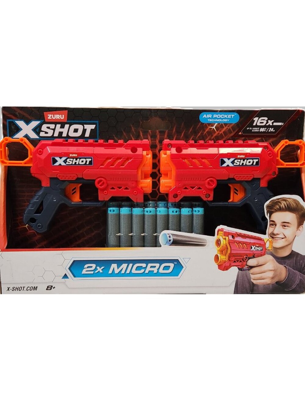 ZURO X-SHOT Micro Blaster Air Pocket Technology x2 - NEW NIB